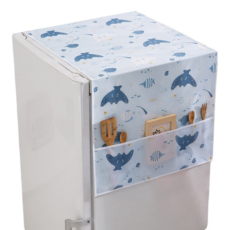 🧊🔥 ¡50% DE DESCUENTO! Funda Antipolvo para Refrigerador con Bolsillos de Almacenamiento – Protege tu Electrodoméstico y Organiza Accesorios 🏠✨