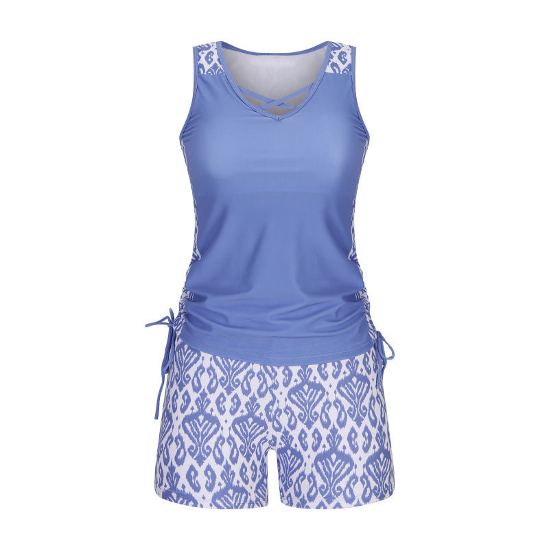 🏖️Sommer-Sale 50% Rabatt🏝️🩱Zweiteiliger Tankini– hochtailliert mit Bandeau-Top – perfekt für den Strand👙