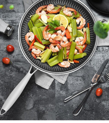 🔥Hot SALE 50% UIT🔥Premium anti -aanbak Pan met deksel🍳