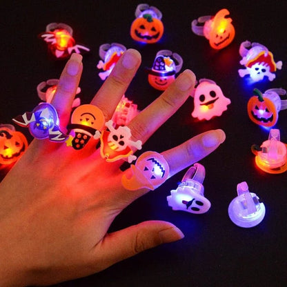🎁LED-licht Halloween gloeiende ring😍 - Set van 50 stuks