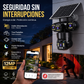 Juego de cámaras de seguridad inalámbricas con energía solar y alarma