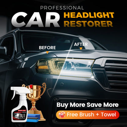 Restaurador profesional de faros de coche de 180 ml con esponja 🧽🚗