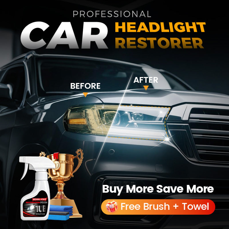Restaurador profesional de faros de coche de 180 ml con esponja 🧽🚗