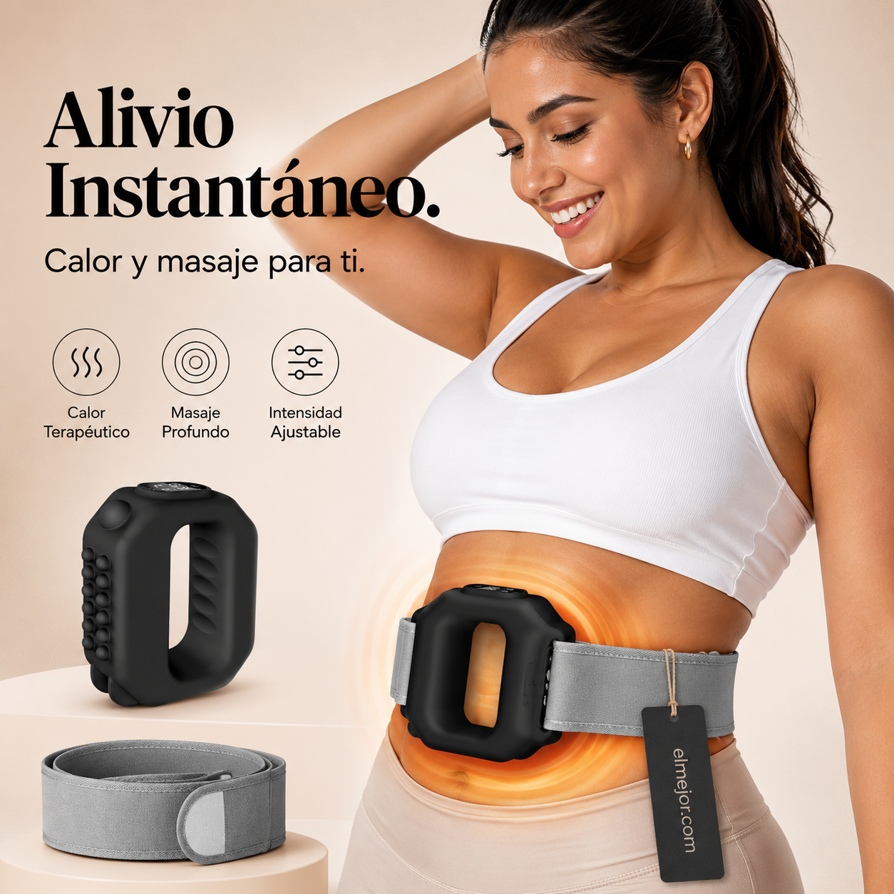 🏆Anillo de masaje eléctrico de 5 velocidades, con correa ajustable🌿👑