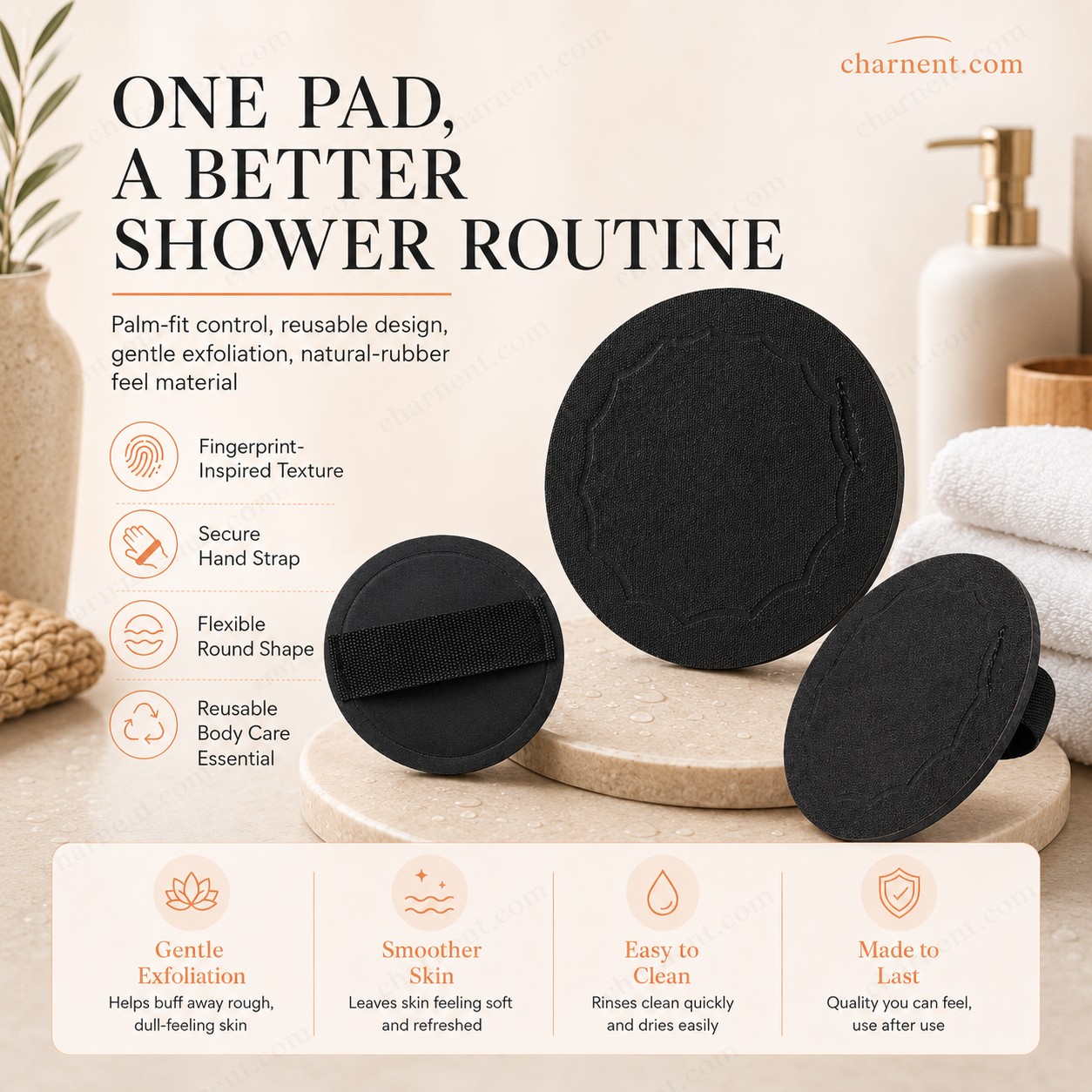 🚿🧖‍♀️ ¡50% DE DESCUENTO! Almohadillas Exfoliantes para Ducha – Elimina Células Muertas, Activa la Circulación y Deja la Piel Sedosa ✨