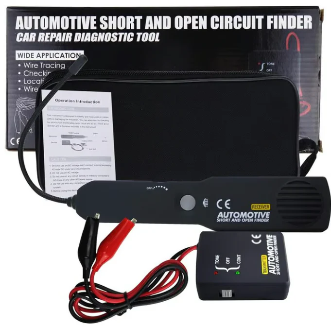 Localizador de cables y comprobador de circuitos para uso automotriz y general