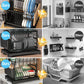 🔥🍽️ ¡50% DE DESCUENTO! Escurridor de Platos 2 Niveles – Organizador de Sobremesa con Rejilla de Drenaje para Cocina 🏠