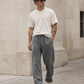 Men’s Acid-Wash Cotton Sweatpants – Relaxed Fit