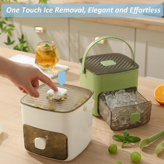 ☀️Summer Hot Sale 50% Off🧊Portable Ice Maker with Lid and Storage Box