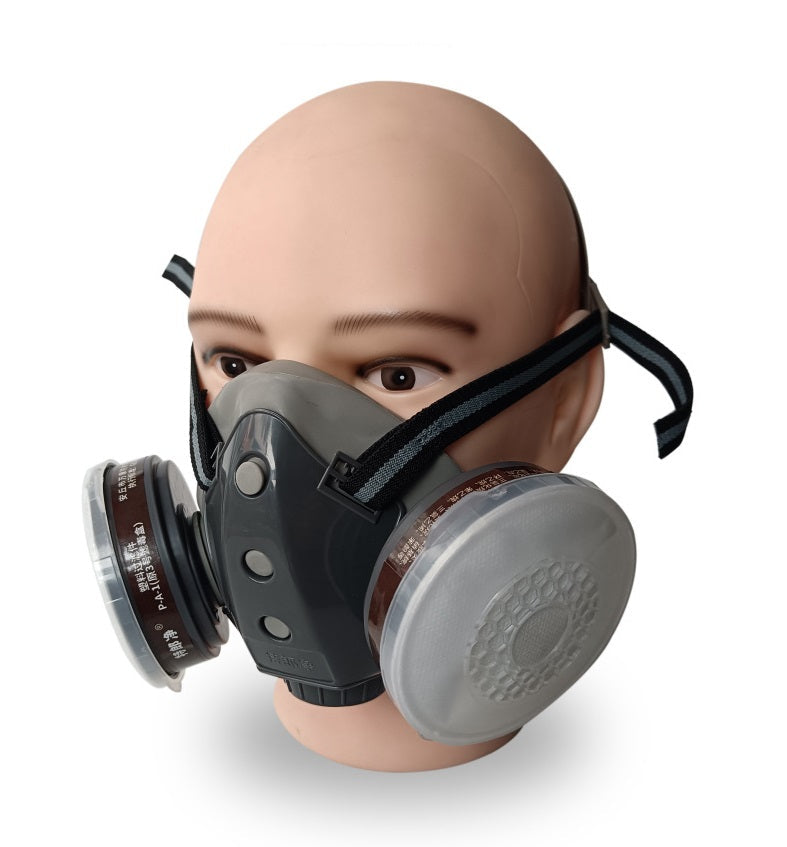Gases Peligrosos?6 Industrias! Máscara 2 Filtros Carbón+Anti-Fugas! Sello EPDM+🔄 Doble Función! ¡Seguridad Total!⚡️