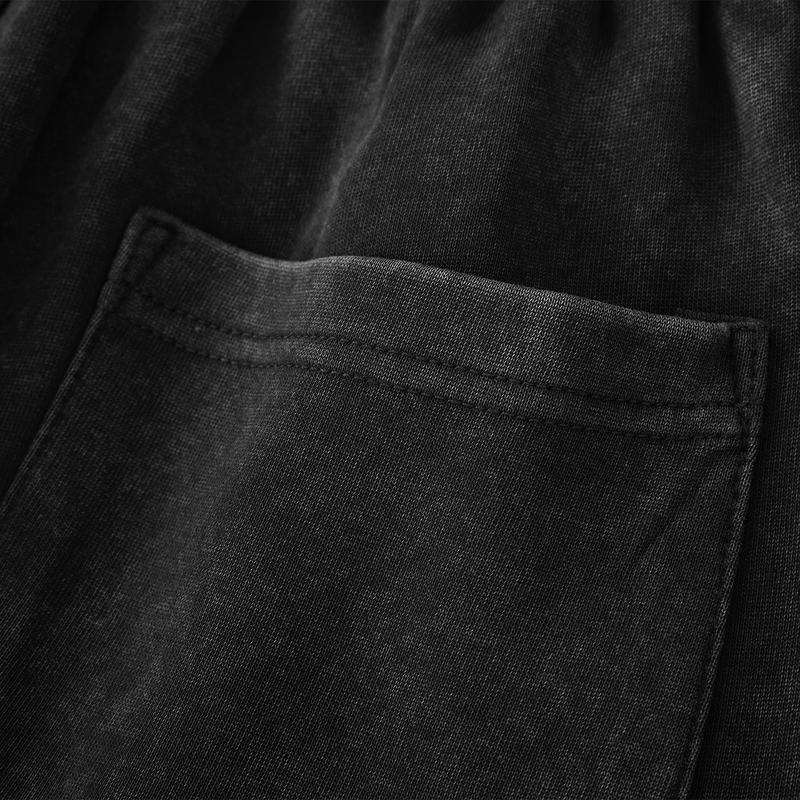 Men’s Acid-Wash Cotton Sweatpants – Relaxed Fit