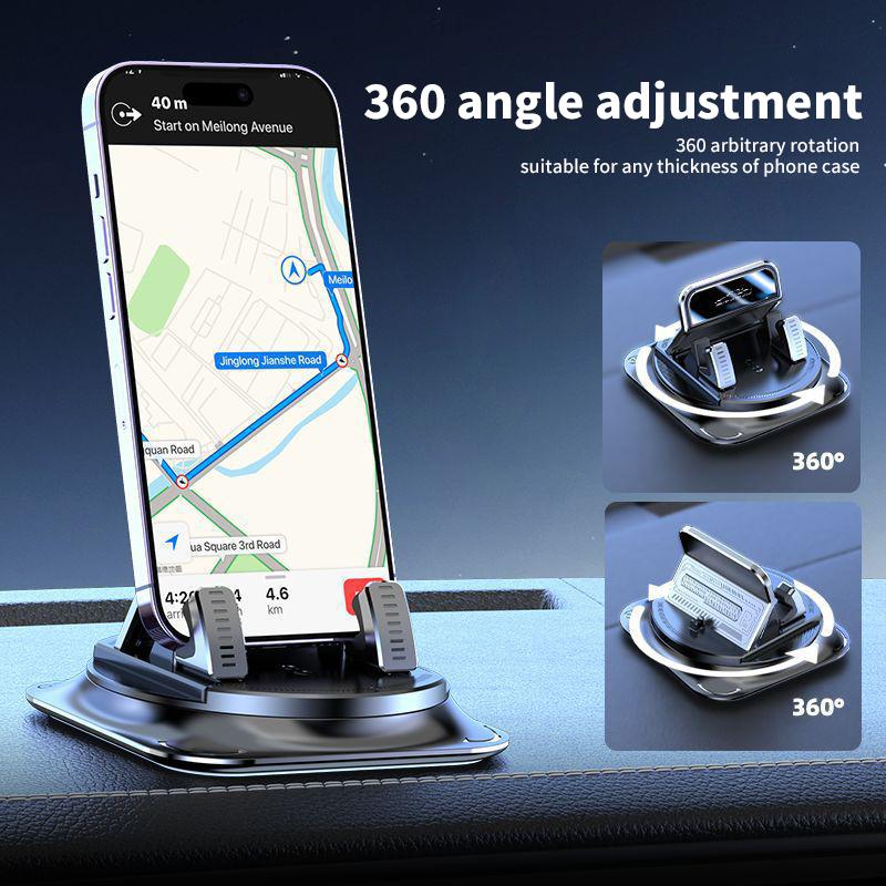 🚗 ¡OFERTA POR TIEMPO LIMITADO 50% DE DESCUENTO! 📱 Soporte de Teléfono para Coche con Ventosa Antideslizante – 360° Giratorio & Carga Rápida 🔋