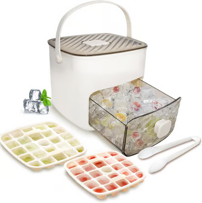 ☀️Summer Hot Sale 50% Off🧊Portable Ice Maker with Lid and Storage Box