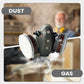 Gases Peligrosos?6 Industrias! Máscara 2 Filtros Carbón+Anti-Fugas! Sello EPDM+🔄 Doble Función! ¡Seguridad Total!⚡️