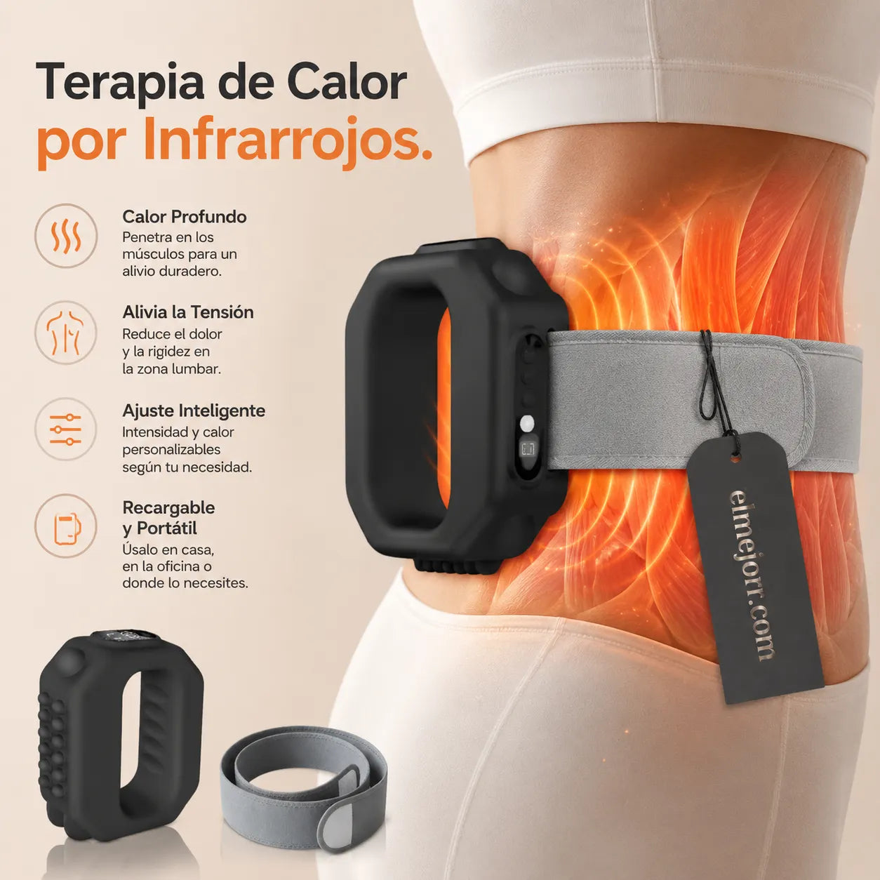 🏆Anillo de masaje eléctrico de 5 velocidades, con correa ajustable🌿👑