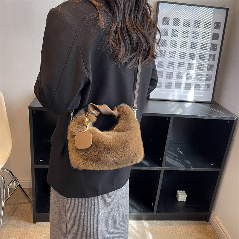 Bolsa de Faux Fur Multifuncional y Suave - Nueva Tendencia para Mujer