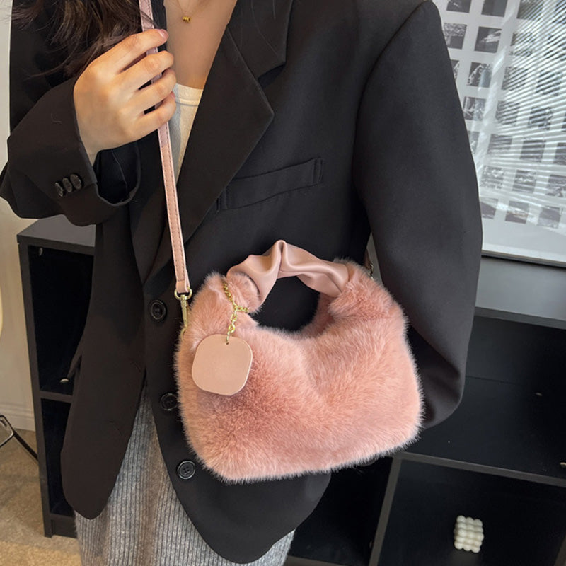 Bolsa de Faux Fur Multifuncional y Suave - Nueva Tendencia para Mujer