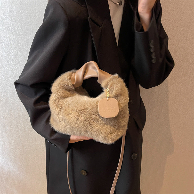 Bolsa de Faux Fur Multifuncional y Suave - Nueva Tendencia para Mujer