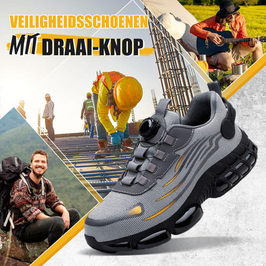 💥💥Gratis verzending💥💥Schok- en Steekbestendige Veiligheidsschoenen met Draai-Knop