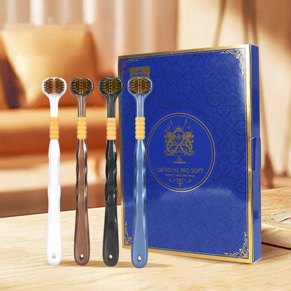🔥🔥Nieuwste gepatenteerde product🦷Driekoppige schoonmaaktandenborstel met meerdere hoeken
