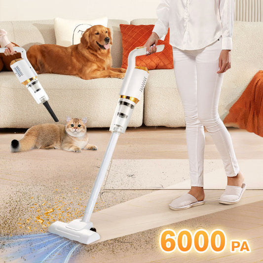 💐Spring Special aanbieding 50% korting op snoerloze stofzuiger – 6000PA krachtige zuigkracht voor huis en auto