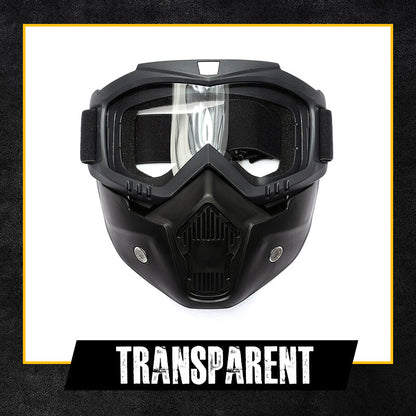 🔥HD Anti-beslaan Afneembare Volledig Gezichtsmasker (Anti-verblinding, UV-bescherming, Stofwerend)⏰⏰⏰Laatste 4 uur: Grote uitverkoop 🔥