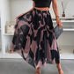 Trendy Elastische Tailleband Flowy Maxi Rok
