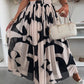 Trendy Elastische Tailleband Flowy Maxi Rok