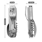 🎁Hot sale🔥6 in 1 Stainless Steel Folding Camping Utensils