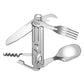 🎁Hot sale🔥6 in 1 Stainless Steel Folding Camping Utensils