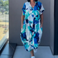 🌸Vestido Elegante Casual con Estampado para Mujer de Escote en V