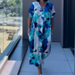 🌸Vestido Elegante Casual con Estampado para Mujer de Escote en V