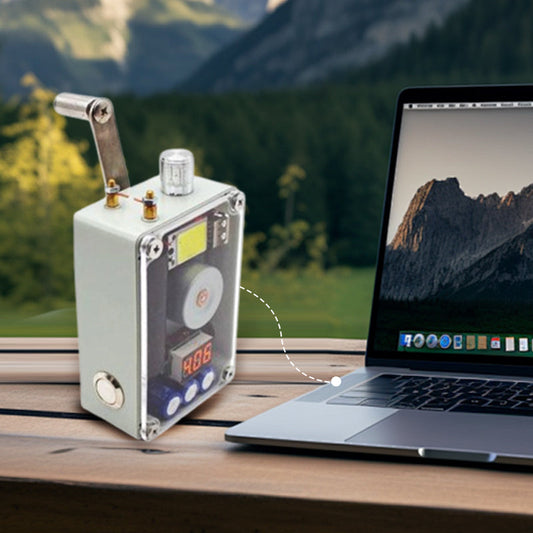 Handzwengelgenerator voor buiten - noodverlichting, ontsteking en telefoonoplader