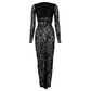 🌹👗Limited Time 50% OFF💃 Sexy Backless Lace Maxi Dresses - Sierlijk kant, sexy backless design, perfect voor de zomer!
