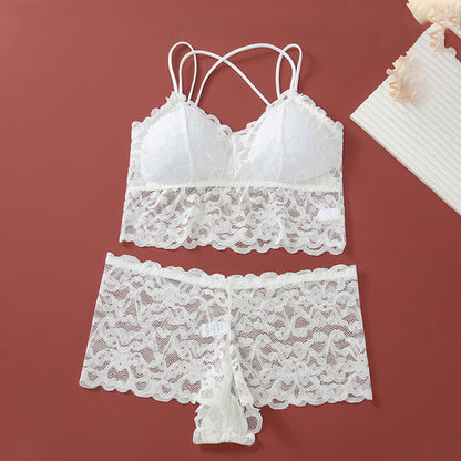 Set van kanten bralette en slip voor dames
