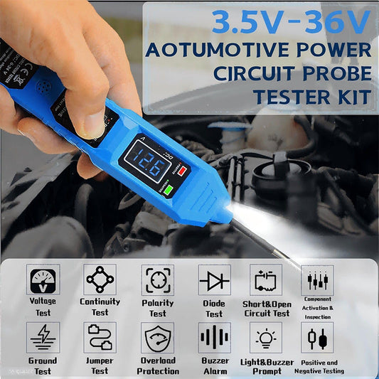 3.5-36V Automotive Circuit Tester met LED-lampje