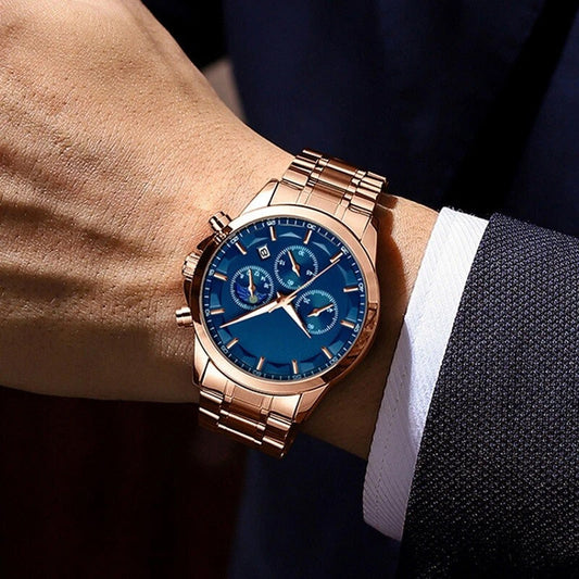 ⚖️ Herenhorloge van roestvrij staal⌚