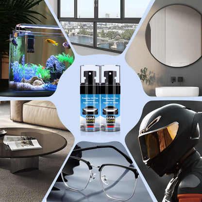 Krachtige oliefilmverwijderaar voor glas