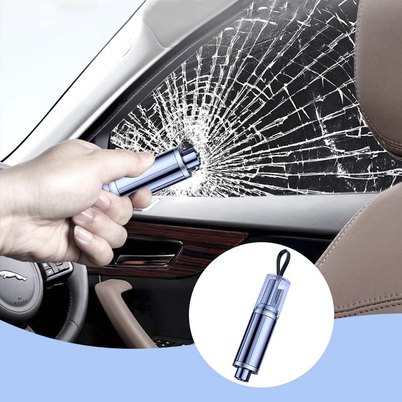 🔥COMPRA 2 y llévate 1 GRATIS🔥Dispositivo de Emergencia Dual: Rompecristales y Cortacinturón para Coches