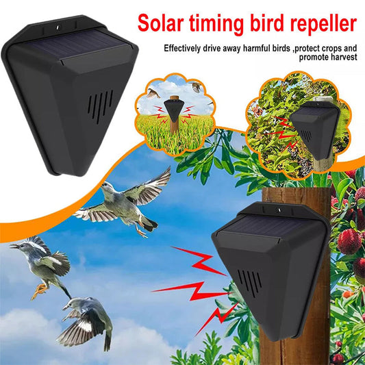 🔥Laatste dag uitverkoop 50% UIT ✨Waterdichte Vogelverjager voor Buiten op Zonne-Energie