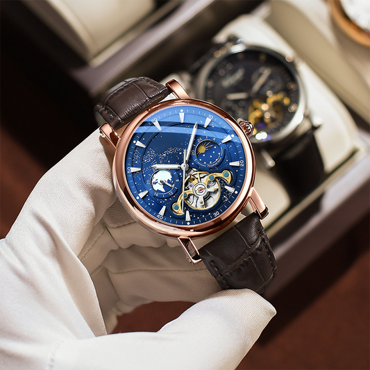 Luxe automatisch sterrenhemelhorloge voor heren