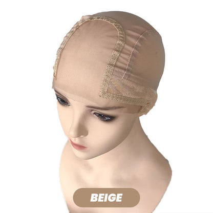 4*5 inch U sectie mesh stretch weave pruik cap