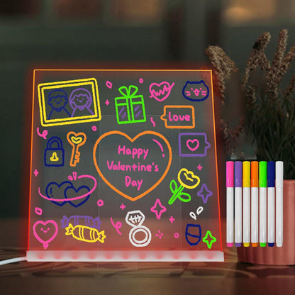 🎨 LED TEKENTAFEL VOOR KINDEREN! ✨ Lichtgevend Tekenbord | Veilig Opladen & 10 Kleuren 👶🔋