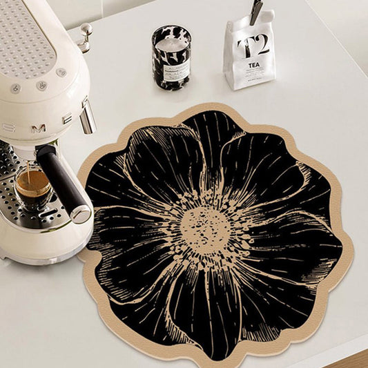 ⏳Tijdgebonden Speciaal💦Bloemvormige vaatdroogmat voor aanrecht