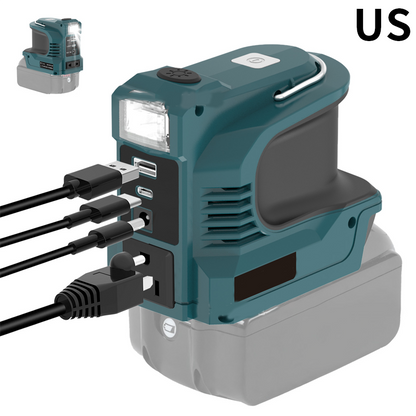 🔥Tijdelijke halfjaarlijkse uitverkoop🔥Compacte DC naar AC omvormer - Geschikt voor auto's, campers, buitengebruik en tuinhuisjes