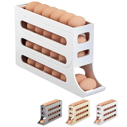 Automatic Rolling Egg Holder for Fridge