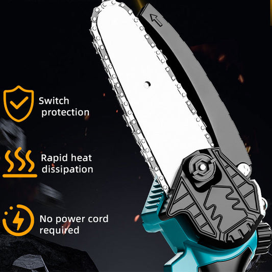 ⚡Beperkte tijd 50% KORTING-Mini Draadloze Elektrische Kettingzaag🚀Gratis verzending🚀