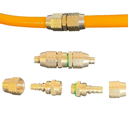 Messing hogedruk slangkoppeling