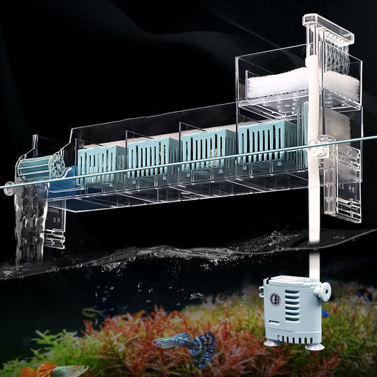 💦Circulatiefilterbox voor aquaria met waterpomp