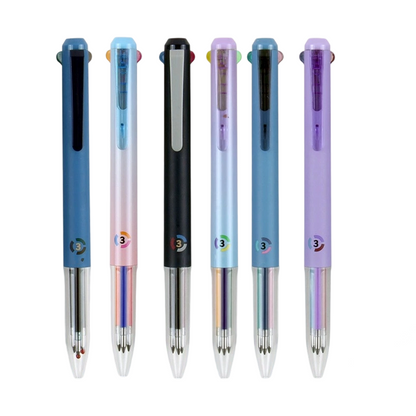 ✍️ 3-IN-1 MAGNEETPEN! 🔥 Multifunctionele Intrekbare Balpen – Schrijf, Markeer & Noteer in 1 Hand! ✨